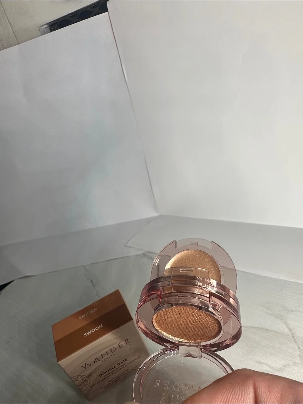 Wander Beauty Double Date Eyeshadow Duo in Gold & Brown